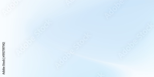 Light cloud white gradient background. Smooth blue abstract wallpaper. Subtle soft winter backdrop for banner, flyer, poster,