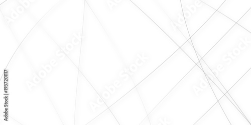 Abstract minimalistic white background with elegant intersecting colorful lines forming a geometric pattern. random chaotic line and creative geometric many square, triangle shape background.