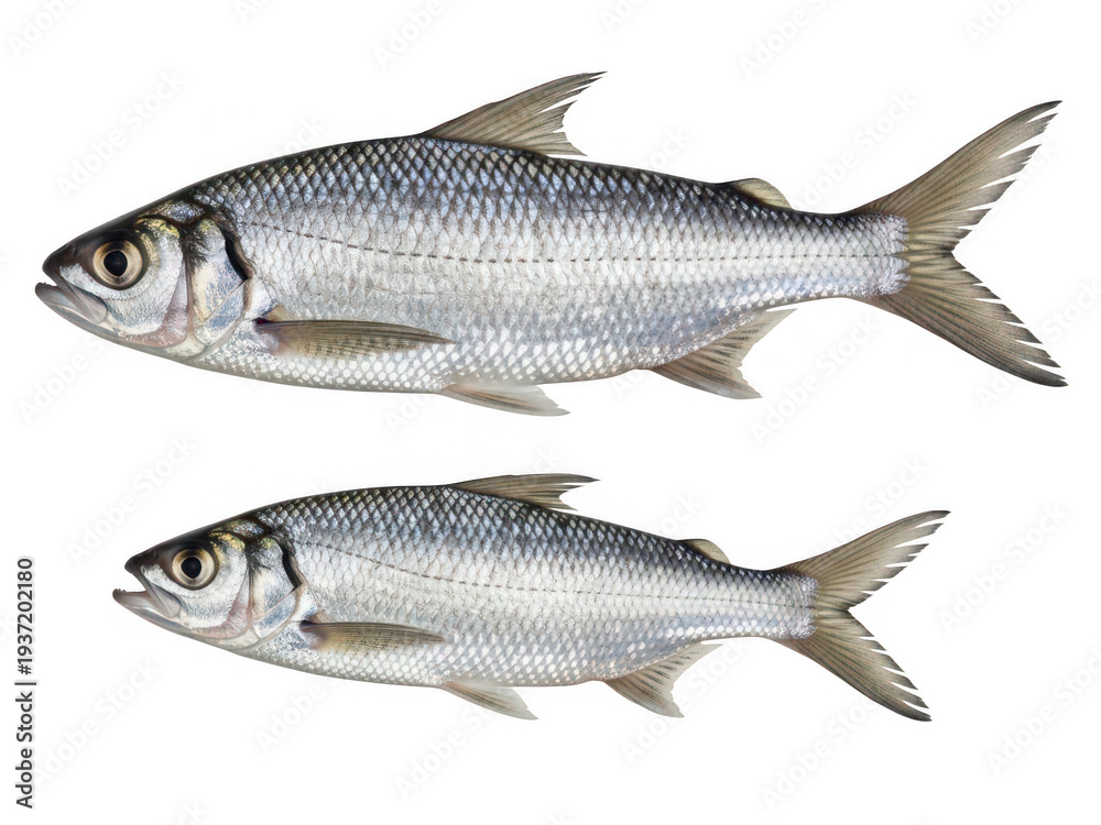 Obraz premium Pair of freshwater fish on white background isolated on transparent background
