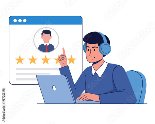 HR select best resume for job review candidate resume vector illustration