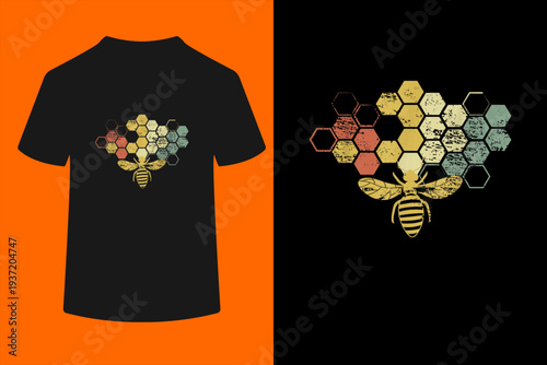 Vintage Beekeeper Shirt, Honey Bee T-Shirt 
