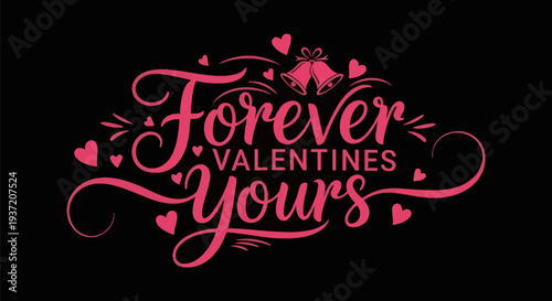 Valentines day greeting with hearts