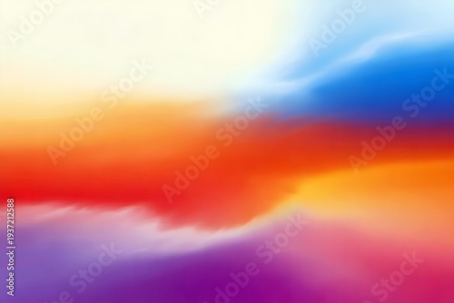 Vibrant colorful gradient background with soft clouds