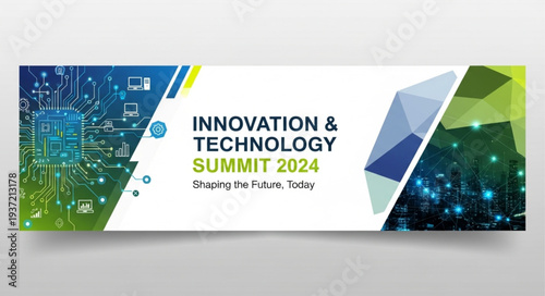 Futuristic Digital Circuit Board Technology Concept.