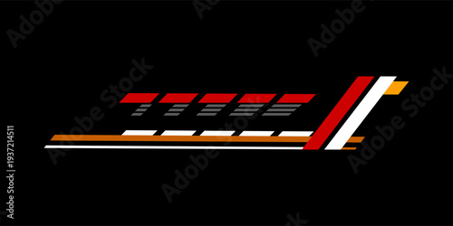 racing speed trendy fashionable vector t-shirt and apparel design.