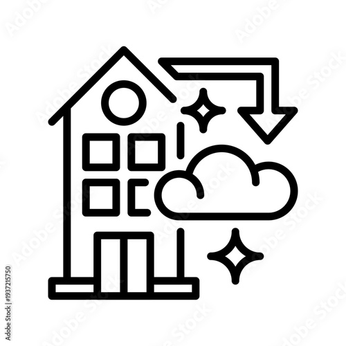 Outsourcing Line Icon, Outline Symbol for External Hiring, Freelance Work, Contract Service, Global Delegation, and Third Party. Vector Sign Icon.