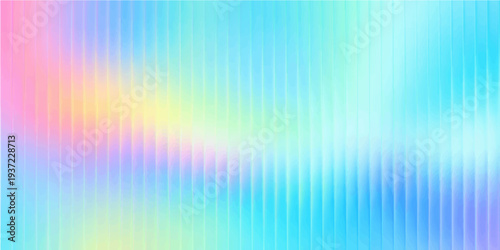 A vibrant digital wallpaper featuring an abstract rainbow spectrum with colorful light lines and motion blur in a bright gradient vector art design