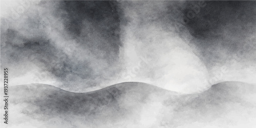 Abstract dark blue background featuring atmospheric smoke and ethereal mist textures swirling through a deep night sky with subtle grey cloud patterns