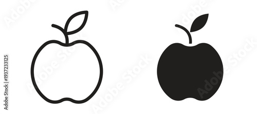 Apple icon vector design template and illustration EPS10.