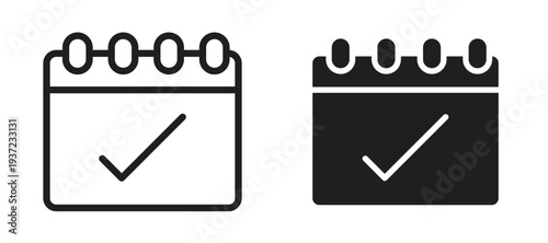 Appointment icon vector design template and illustration EPS10.