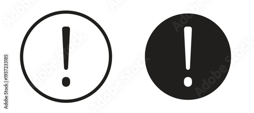 attention signs vector design template and illustration EPS10.