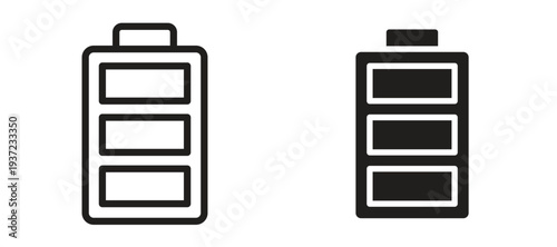 Battery icon vector design template and illustration EPS10.