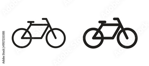 Bicycle icon vector design template and illustration EPS10.