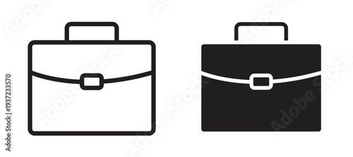 Briefcase icon vector design template and illustration EPS10.