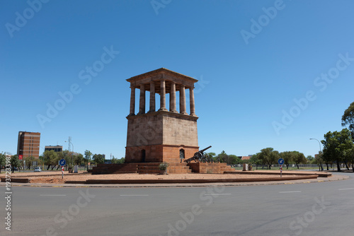 South Africa's Kimberley Memorial to the Fallen on a sunny winter day