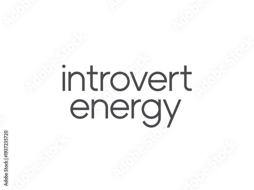 Introvert Energy Text Logo Design