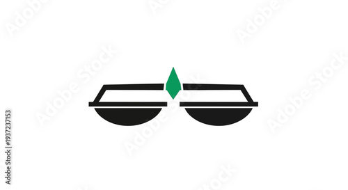 Abstract Concept Depicting Harmony, Balance, and Equilibrium with Geometric Shapes