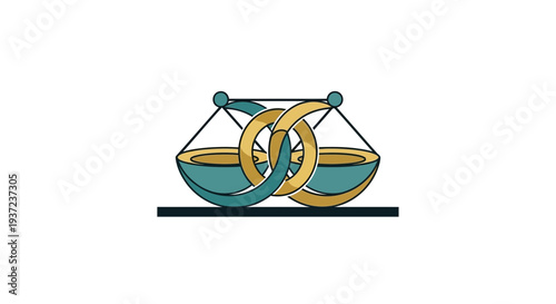 Abstract Conceptual Design Illustrating Justice, Harmony, and Equilibrium in Creative Form