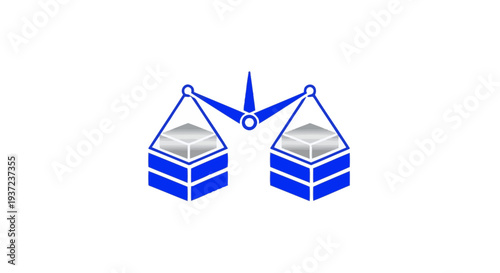 Abstract Conceptual Illustration Representing Equanimity and Comparative Assessment