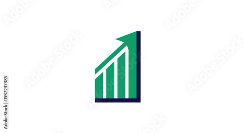Abstract Financial Growth Symbol Representing Business Progress and Investment Success