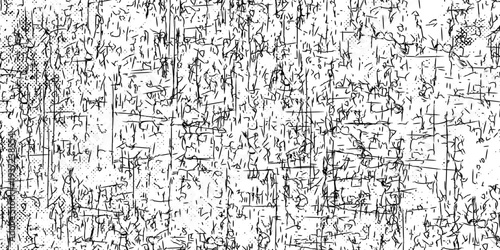 Crack seamless pattern. Repeating crackle texture. Black stone effect on white background. Repeated ground structure for prints design. eps 10