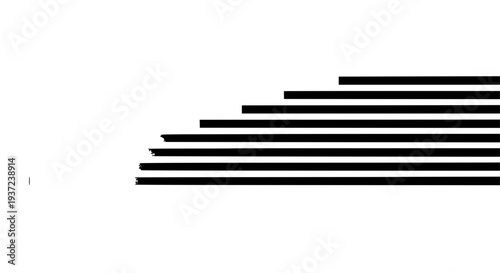 Lines black graphic set with varying lengths and bold strokes featuring abstract, design, elements with vector and