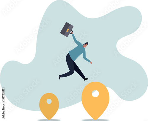 Business relocation, move office to new address or transfer to new location concept,human life and situation.