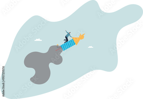 Boost business growth, innovation or fast speed development, rocket or firework boosting startup,human life and situation.