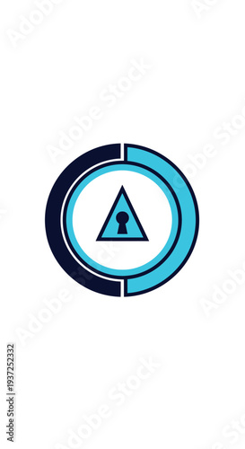 Free Download Abstract Geometric Symbol of Security and Protection With Modern Circular Design Elements - GFXLoad