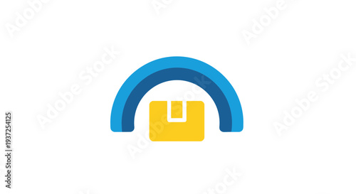 Abstract Logo Depicting Storage And Protection, Modern, Clean Design With Colors