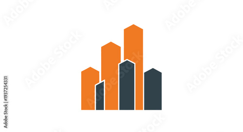 Abstract Metropolis Skyline Depicting Urban Growth And Modern Real Estate Development