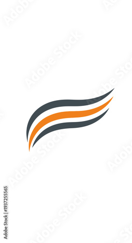 Abstract Swirl Design with Dynamic Lines and Orange Accent, Ideal for Branding and Modernity Free Download Abstract Swirl Design with Dynamic Lines and Orange Accent, Ideal for Branding and Modernity - GFXLoad