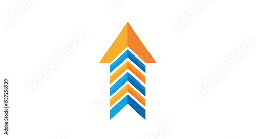 Arrow Symbolizing Growth, Direction, And Upward Movement In Modern Minimalist Design Style
