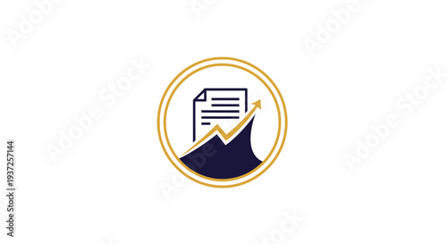 Business Growth and Financial Progress Emblem for Corporate and Investment Firms