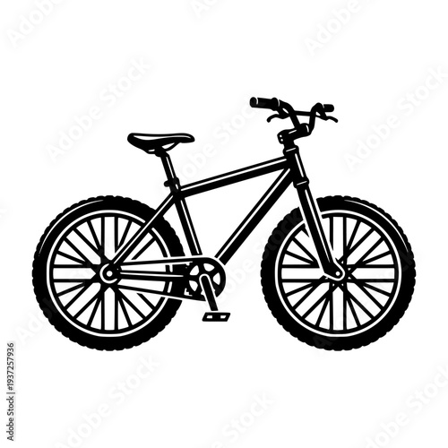 Bicycle Silhouette Vector Illustration