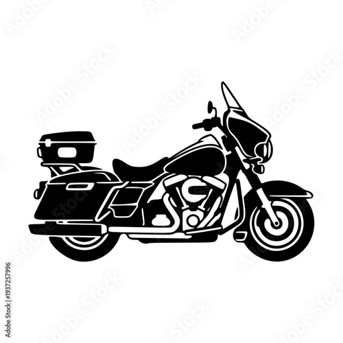 Motorcycle Silhouette Vector Illustration