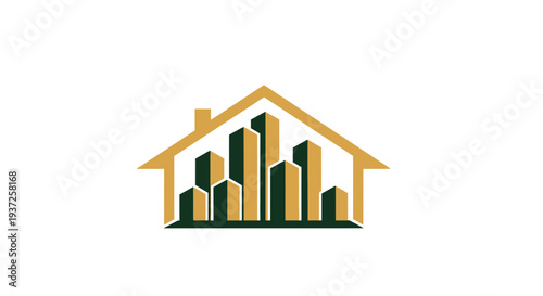 Conceptual House Symbolizing Urban Real Estate Development and Property Investment Visualization