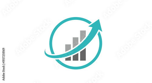 Conceptual Growth and Progress Emblem, Representing Financial Advancement and Business Improvement