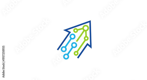 Digital Technology Advancement Visualizing the Direction of Progress and Growth