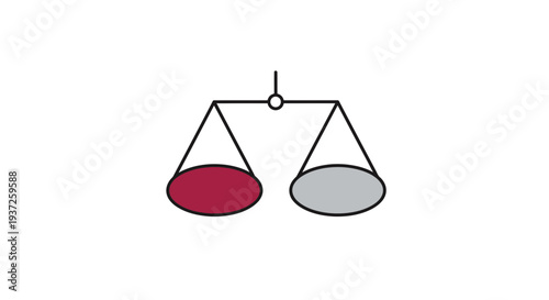 Equilibrium Symbol Balance Justice Fairness Concept Icon Simple Minimalist Design