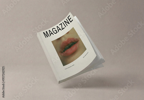 Floating Magazine Mockup