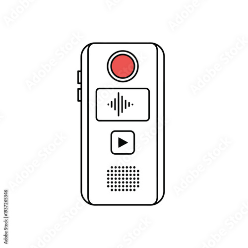 Digital voice recorder device.