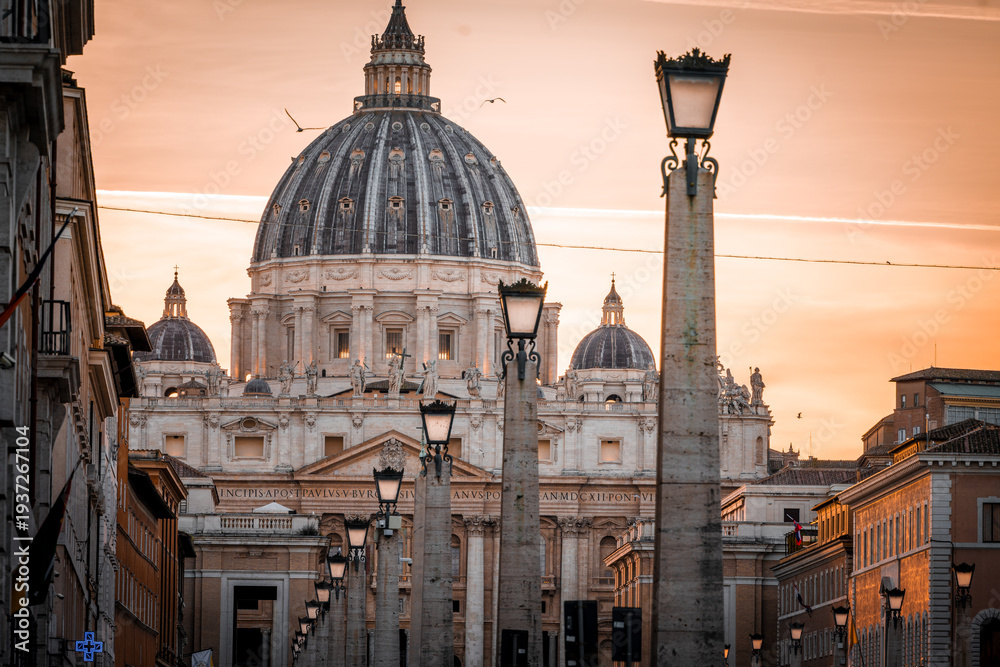 Obraz premium Petersdom in Rom, St. Pietro, Roma