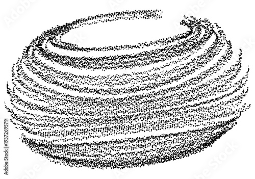 Abstract particle torus point cloud data structure geometric visualization element