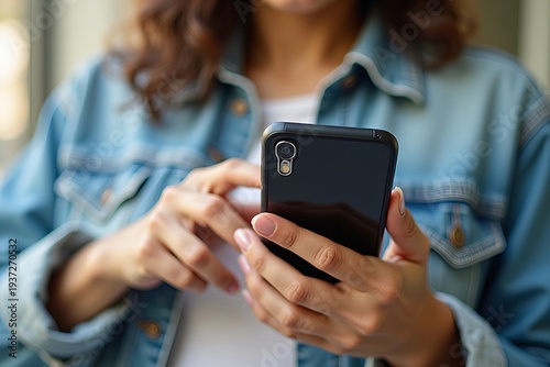 Enhancing Online Banking Security: Woman verifies bank transfer with mobile app and two-factor authentication.