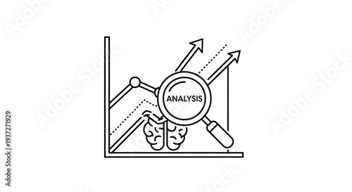 Business Analysis Concept with Magnifying Glass.
