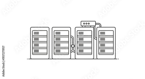 Servers and data storage systems.