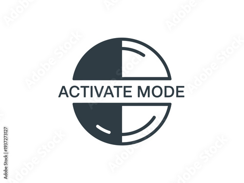 Activate Mode Button Logo Design
