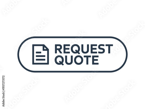 Request Quote Button Icon Design