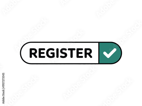Register Button with Green Checkmark